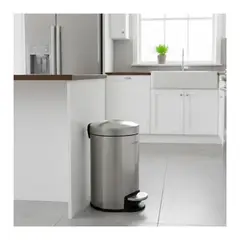 EKOL TACTICA MILITAR - Basurero Papelera Escritorio Homeoffice Papelera Oficina Plateada