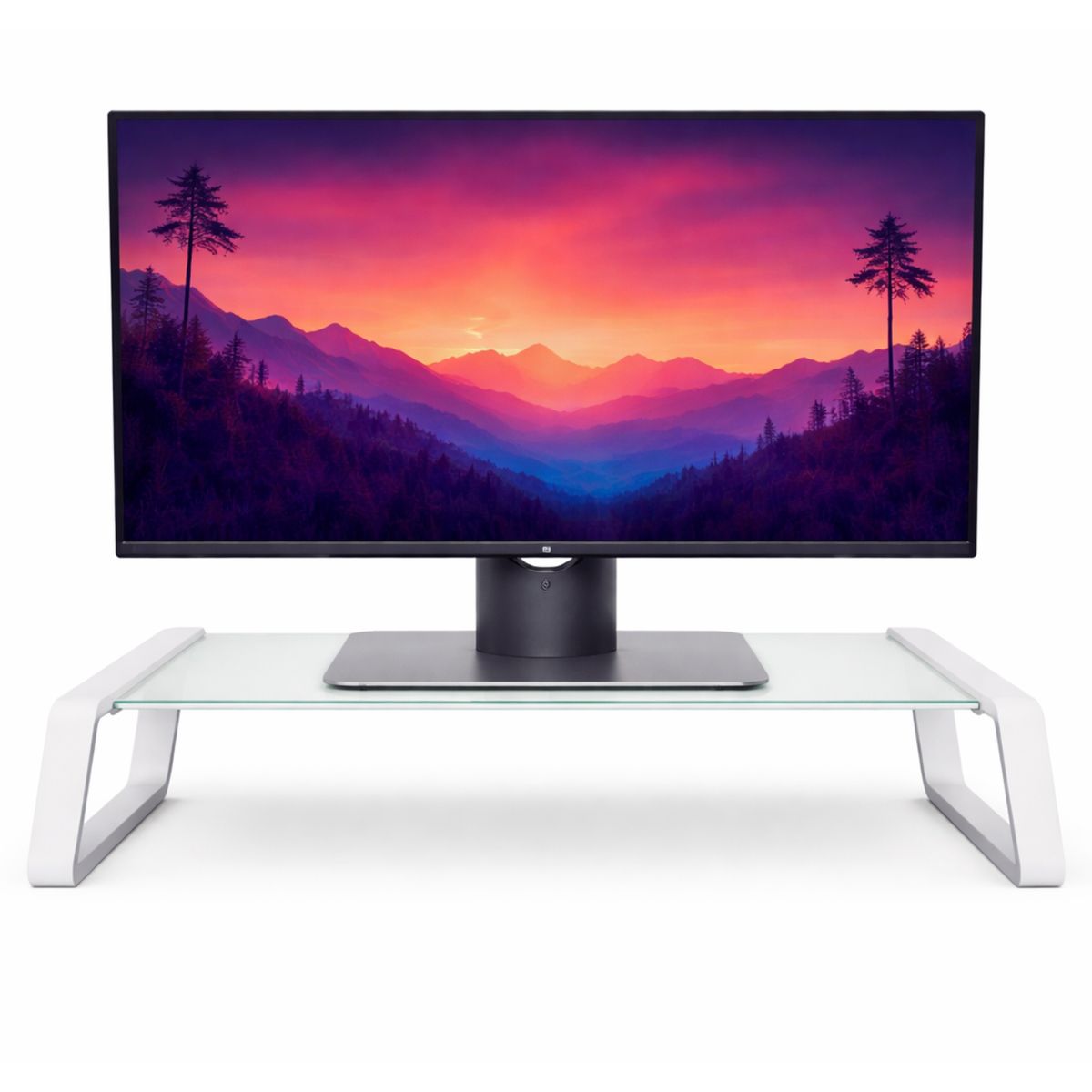 TRUST - Soporte de Monitor Trust Monta Premium Tempered GLASS White