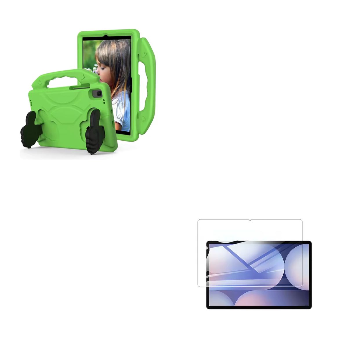 JOIGO - Carcasa Niños Anti Golpe Para Tab  Samsung A11 Plus Lami Verde