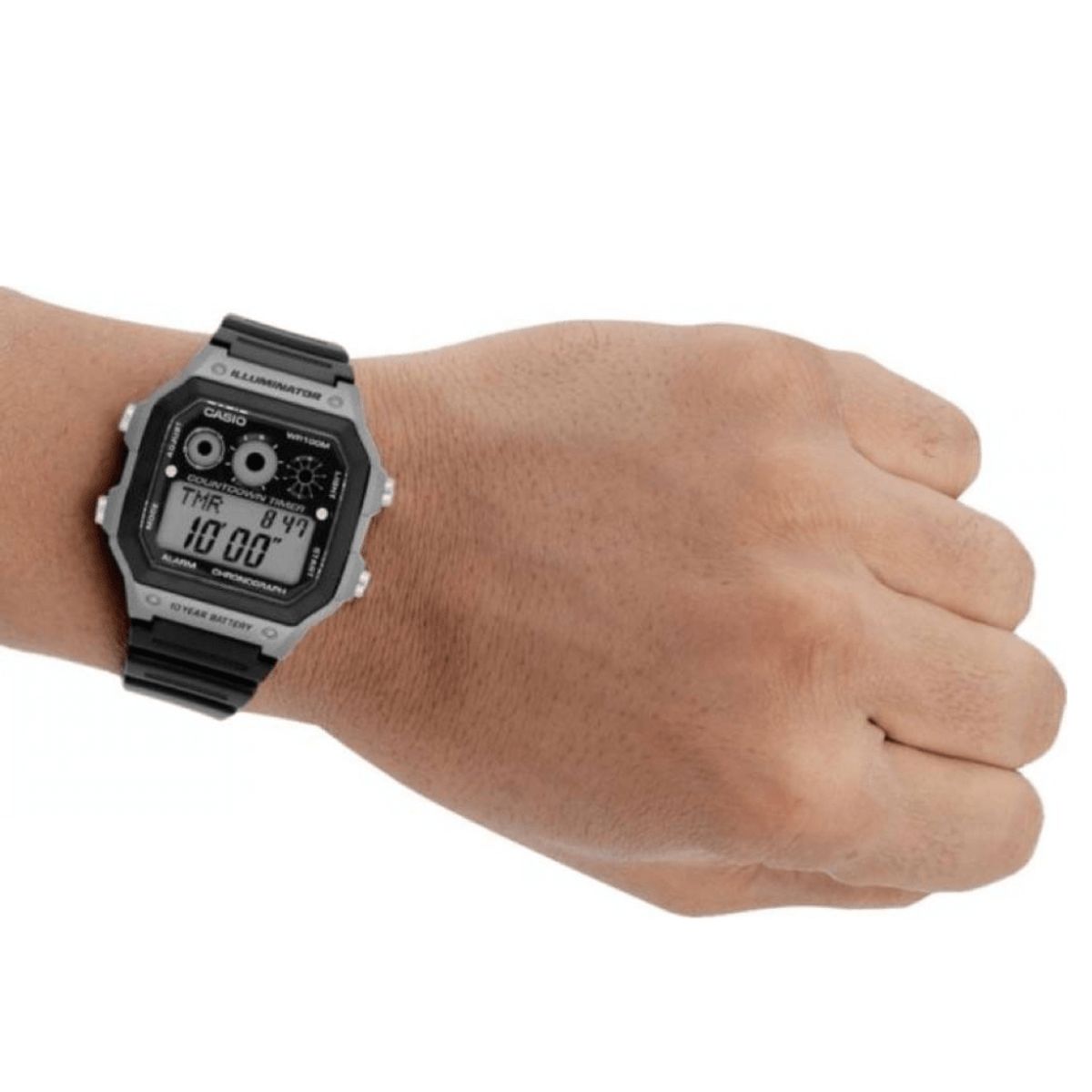 CASIO - RELOJ CASIO AE-1300WH-8AVDF ILLUMINATOR GRIS NEGRO HOMBRE