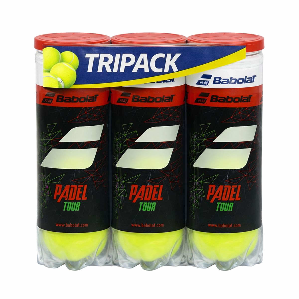 BABOLAT - ESPECIAL 3X2 PELOTAS PADEL TOUR PREMIUM BABOLAT - 3 UNIDADES POR TARRO