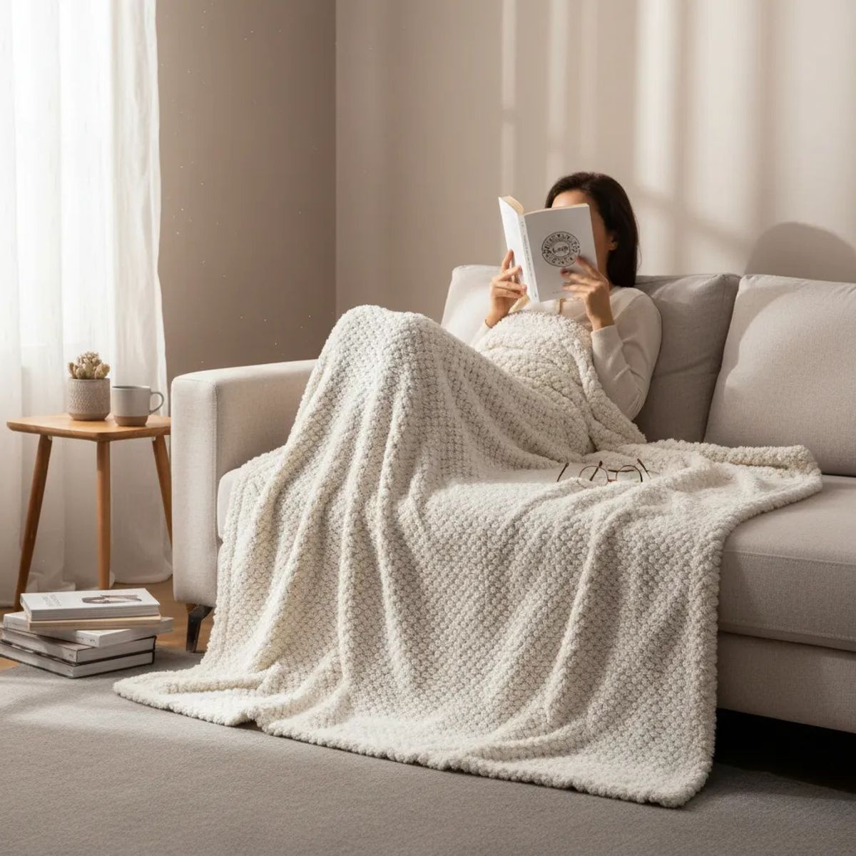 PALERMO - Manta Grande Pop Corn 130x160 Cms Antialergica Ultra Suave