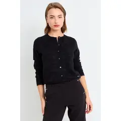 ASH - Cardigan Jaqcuard Mujer Negro