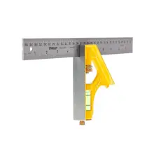 STANLEY - Escuadra de Combinación 12” 305 mm 46-028 Profesional Carpintería y Metalmecánica
