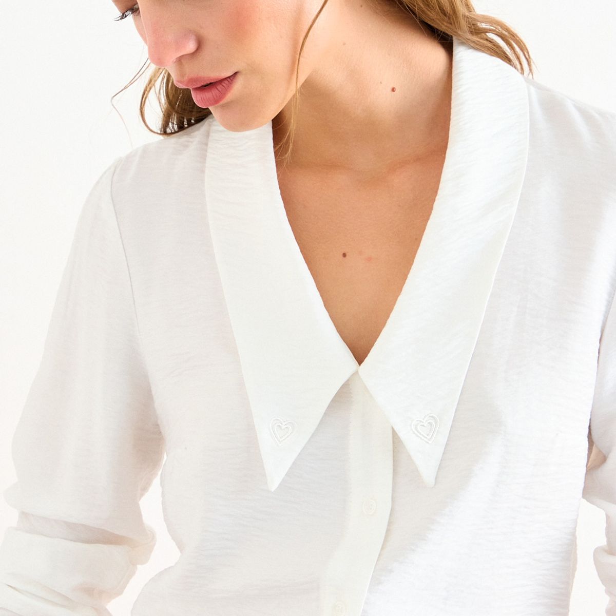 IO - Blusa Lisa Mujer Crudo Io