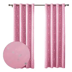 OKAY - 2 Paños Cortina Niña Niño Semi Blackout 140x220 Cm Colores