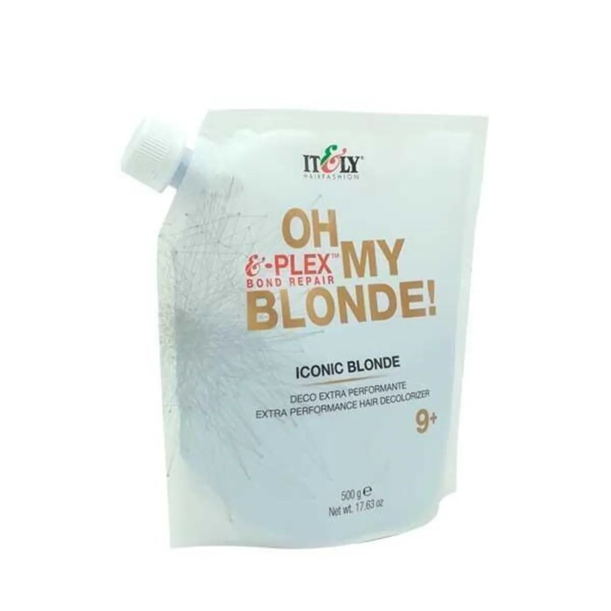 GENERICO - DECOLORANTE AZUL ICONIC BLONDE ITELY + &-PLEX 500G ACLARACIÓN PRECISA TONO CONTROLADO PROT PROF