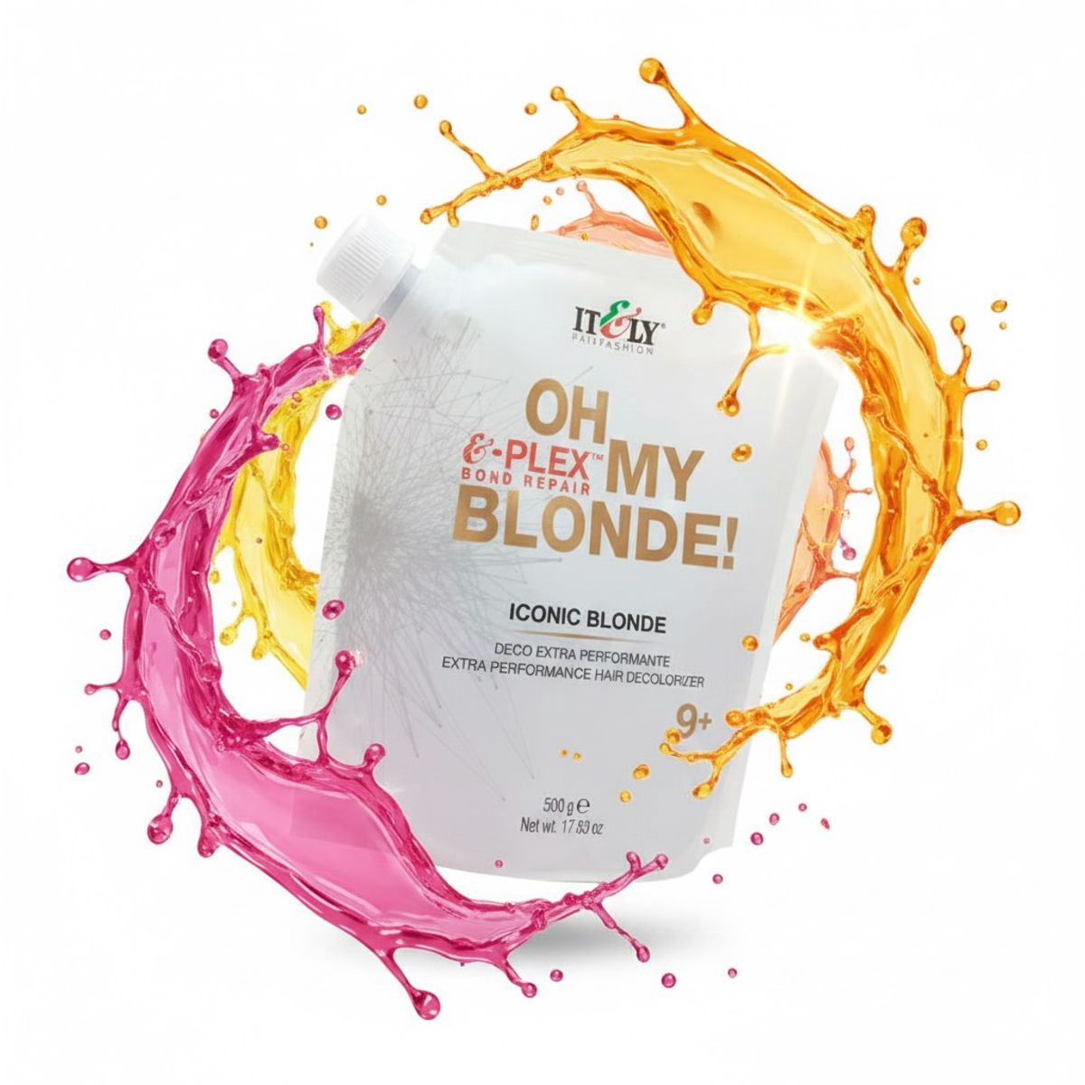 GENERICO - DECOLORANTE AZUL ICONIC BLONDE ITELY + &-PLEX 500G ACLARACIÓN PRECISA TONO CONTROLADO PROT PROF