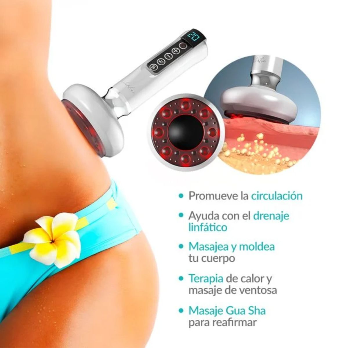 A3D - Masajeador Anticelulitis Celuklear 3 en 1