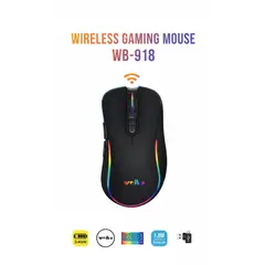 WEIBO - Mouse Gamer Inalámbrico WB-918 Recargable 24GHz