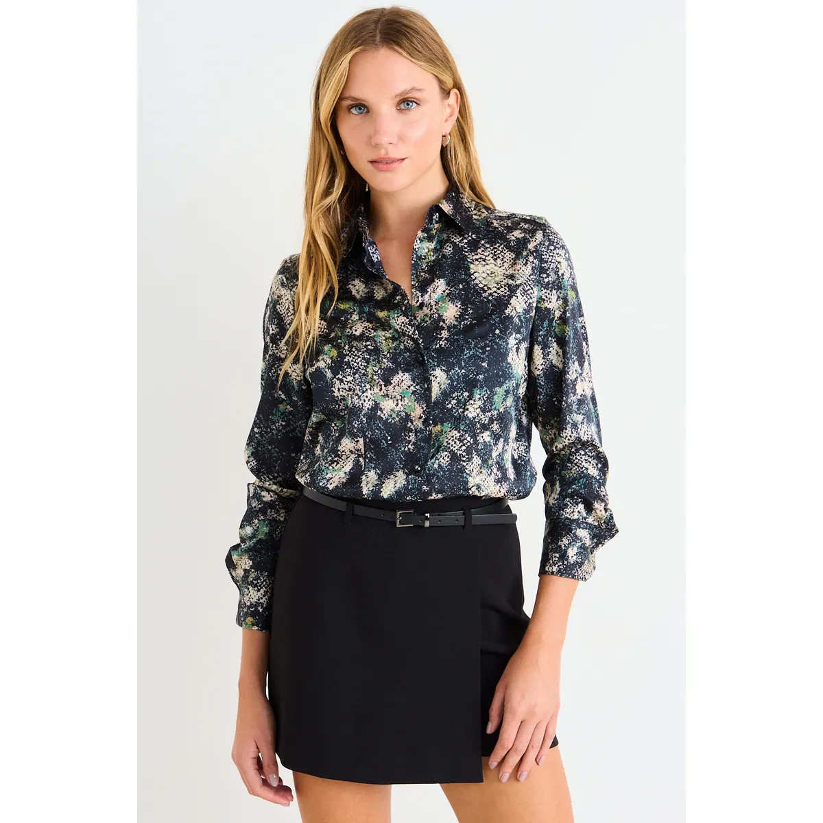 ASH - Blusa Fantasia Mujer Negro Ash