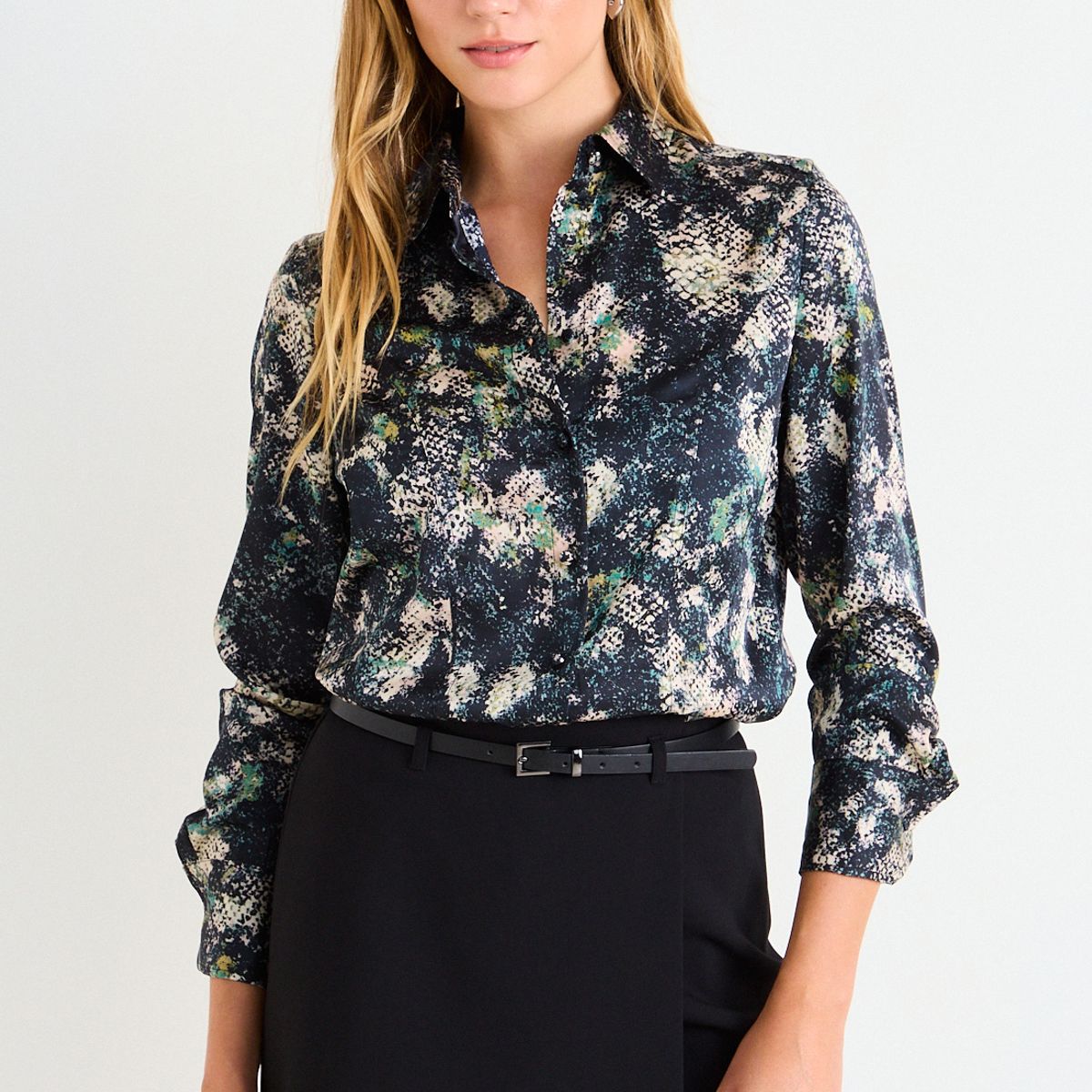 ASH - Blusa Fantasia Mujer Negro Ash