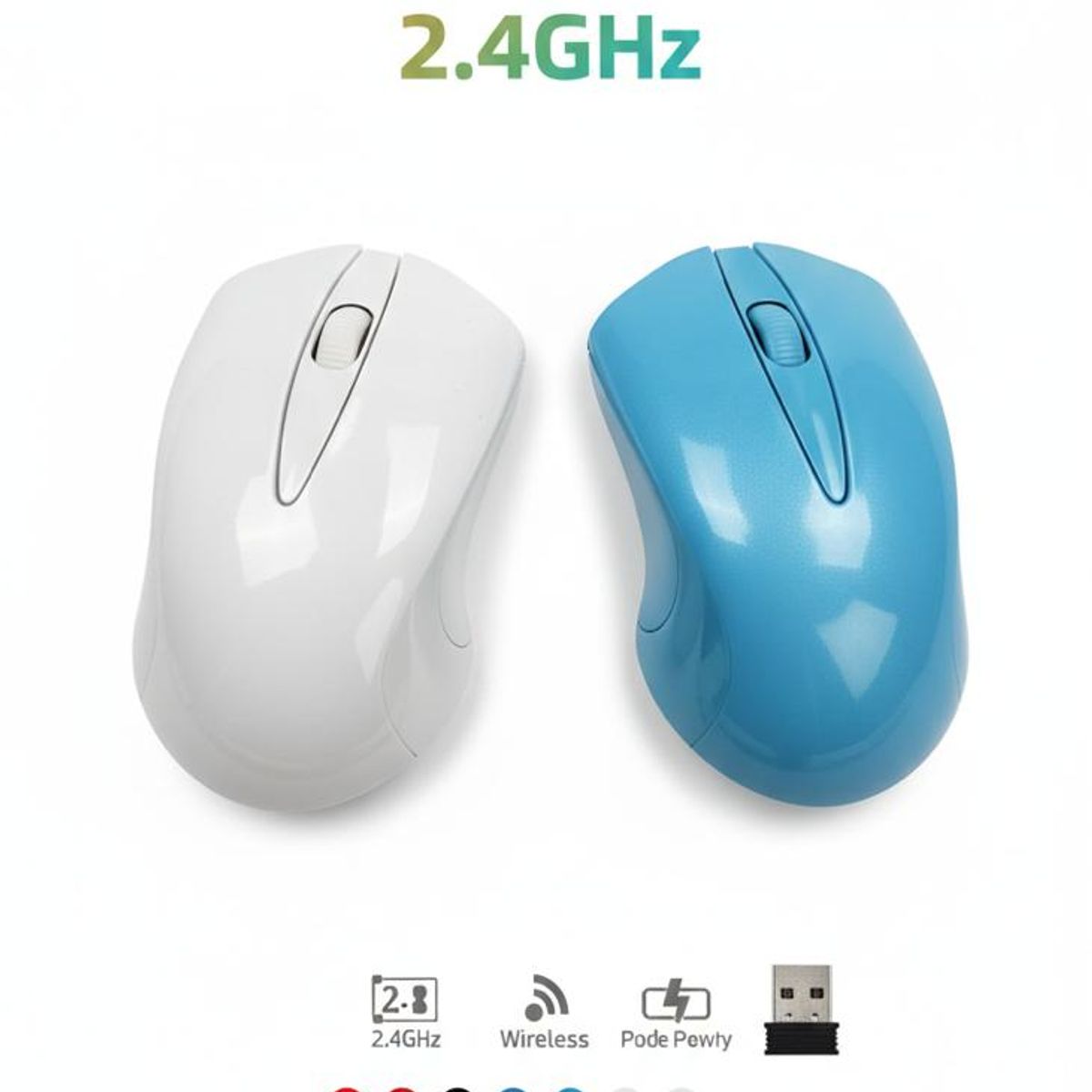 GENERICO - Mouse Inalámbrico 24GHz Ultra Portátil Conexión Estable