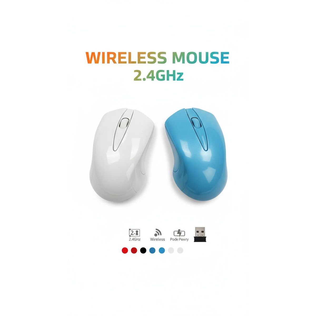 GENERICO - Mouse Inalámbrico 24GHz Ultra Portátil Conexión Estable