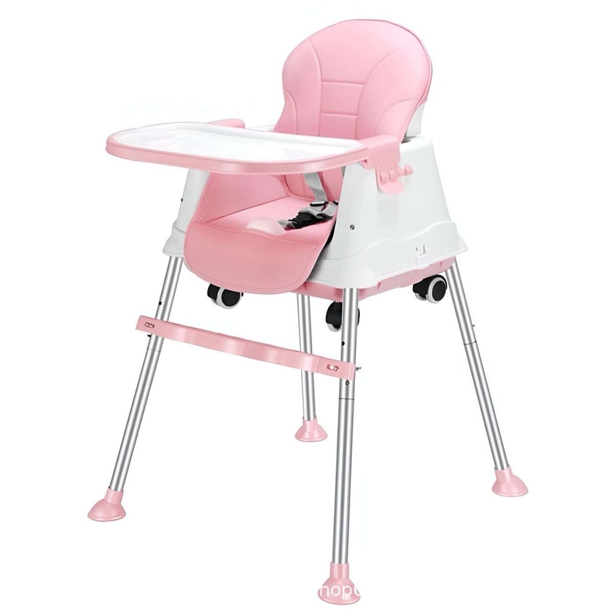 GENERICO - Silla asiento de comer plegable multifuncional 3 en 1 ROSA
