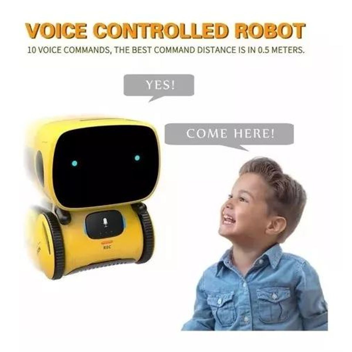 GENERICO - Robot inteligente táctil y con comando de voz en español Juguete niños jovenes y tecnológicos