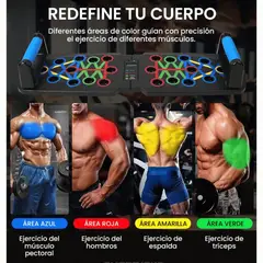 MOVI - Tabla Push Up Board Sistema Multifuncional Pecho Espalda 11 en 1