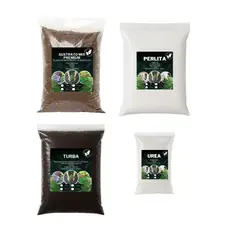 GENERICO - Pack Sustrato Mix premium 5 Lts + Turba 5 Lts + Perlita 5 Lts + Urea 1kg