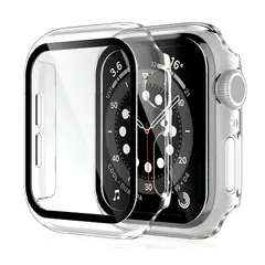 GENERICO - Protector Carcasa Slim + Glass Para Apple Watch 42mm Transparente