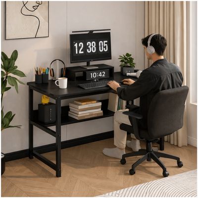 Imagen 2 del producto Escritorio Con Elevador De Monitor Y Organizadores 100x50x72