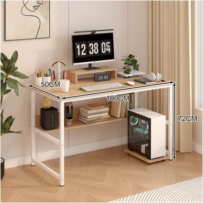 Imagen 2 del producto Escritorio Con Elevador De Monitor Y Organizadores 100x50x72