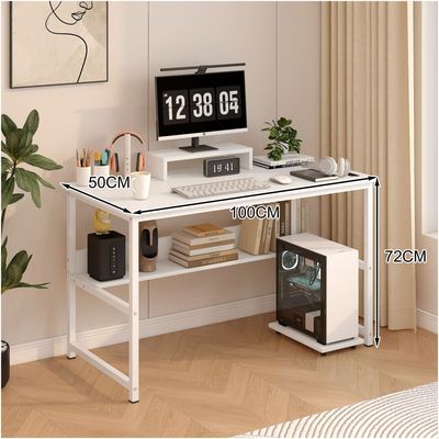 Imagen 2 del producto Escritorio Con Elevador De Monitor Y Organizadores 100x50x72