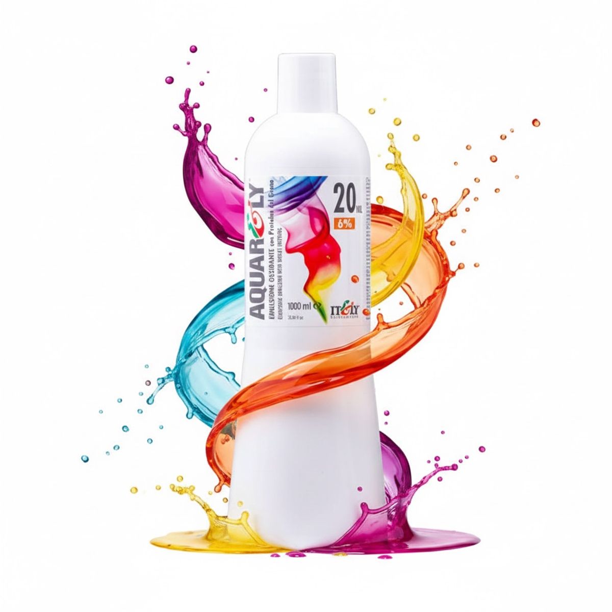 GENERICO - EMULSIÓN OXIDANTE AQUARELY CON PROTEÍNAS DE TRIGO 20 VOL 1000 ML ACTIV PRECISA Y CUIDADO COSM PROF