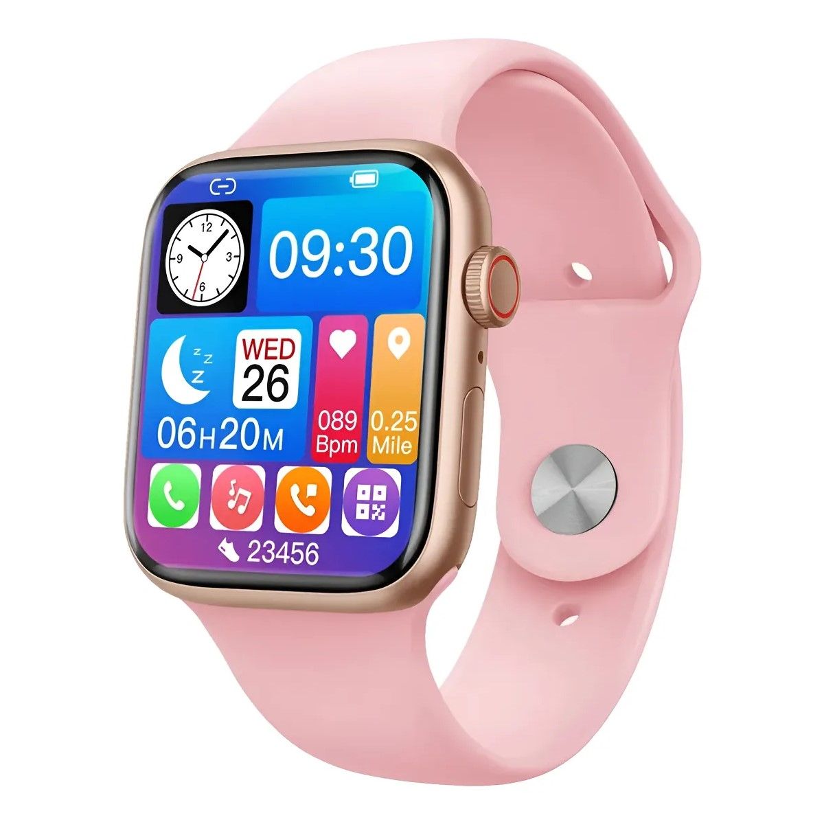 GENERICO - Reloj Inteligente Smartwatch Bluetooth Gs9 41mm Fitness Rosa Silicona