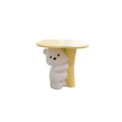 GENERICO - MESA AUXILIAR ELEGANTE DE OSO CON ALCANCIA