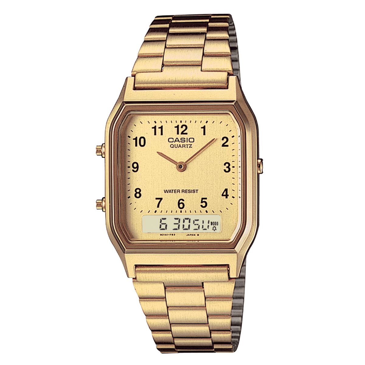 CASIO - RELOJ CASIO AQ-230GA-9BMQ DORADO VINTAGE