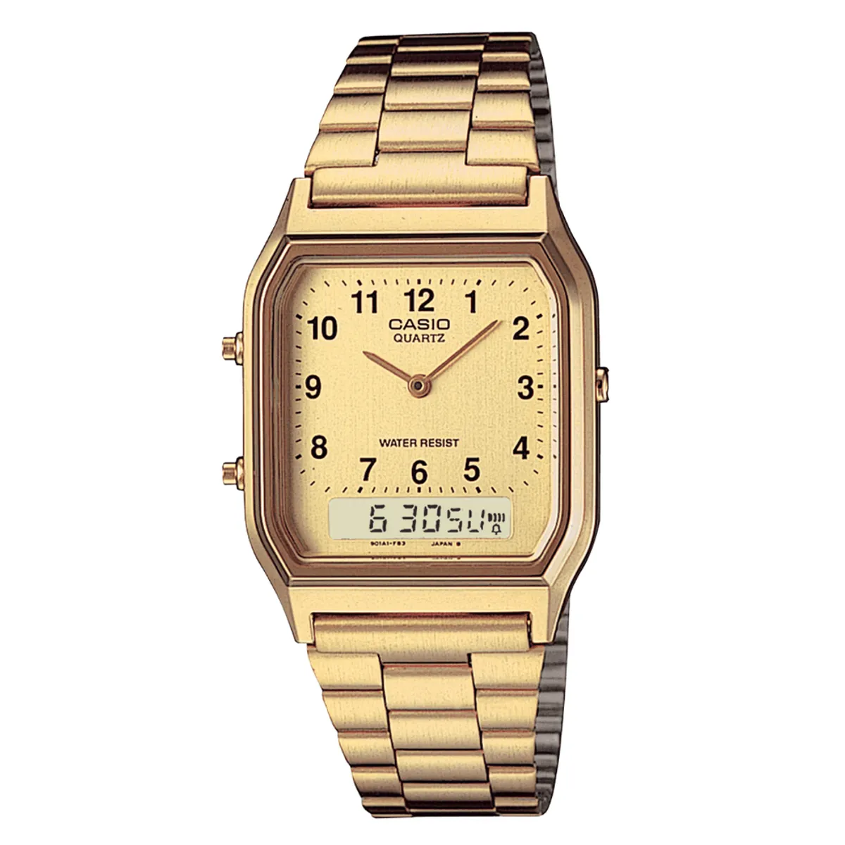 CASIO - RELOJ CASIO AQ-230GA-9BMQ DORADO VINTAGE