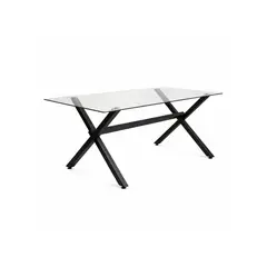 HABITA2 CHILE - Mesa de Vidrio X Black 130X80