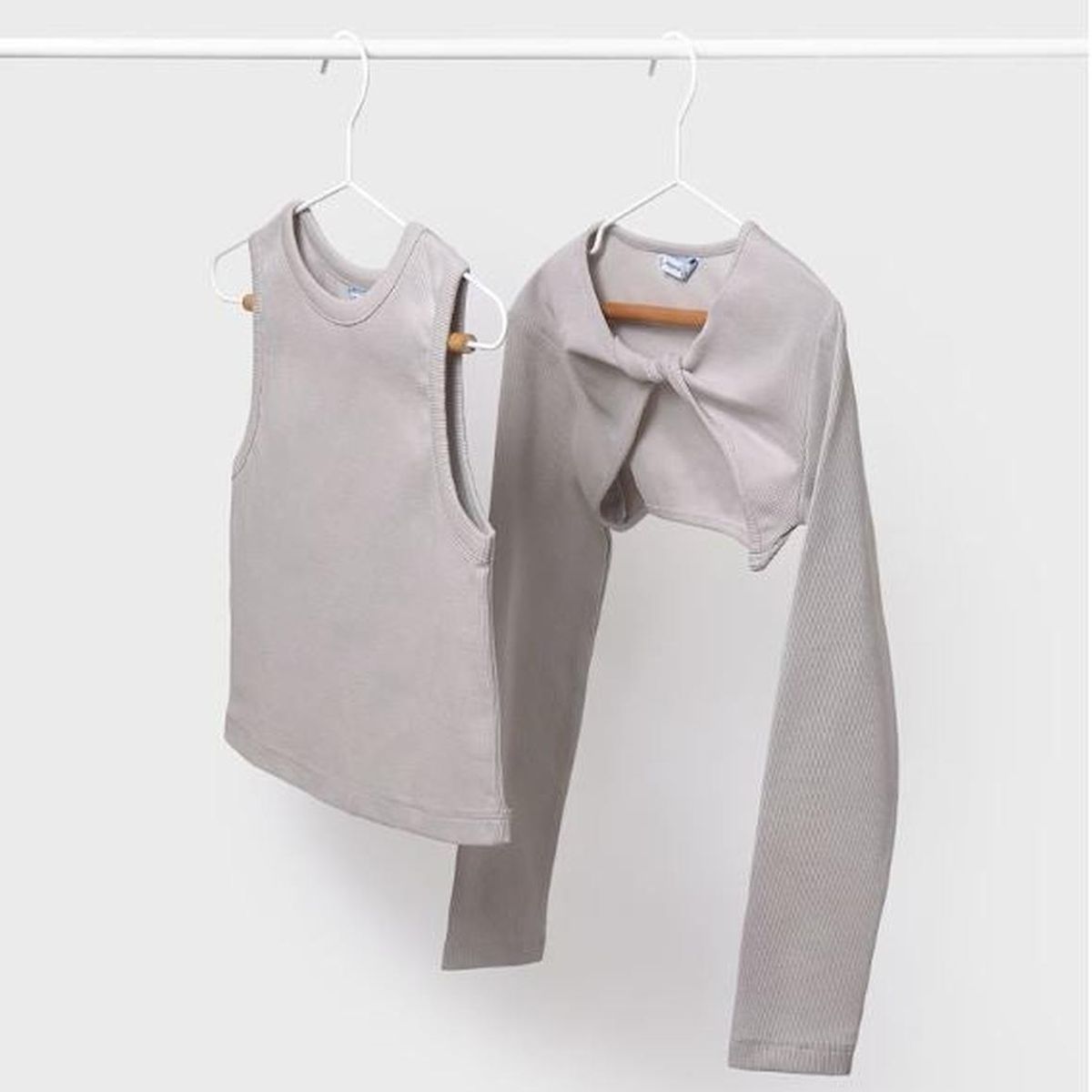 MAYORAL - Camiseta con rebeca bolero canalé chicas