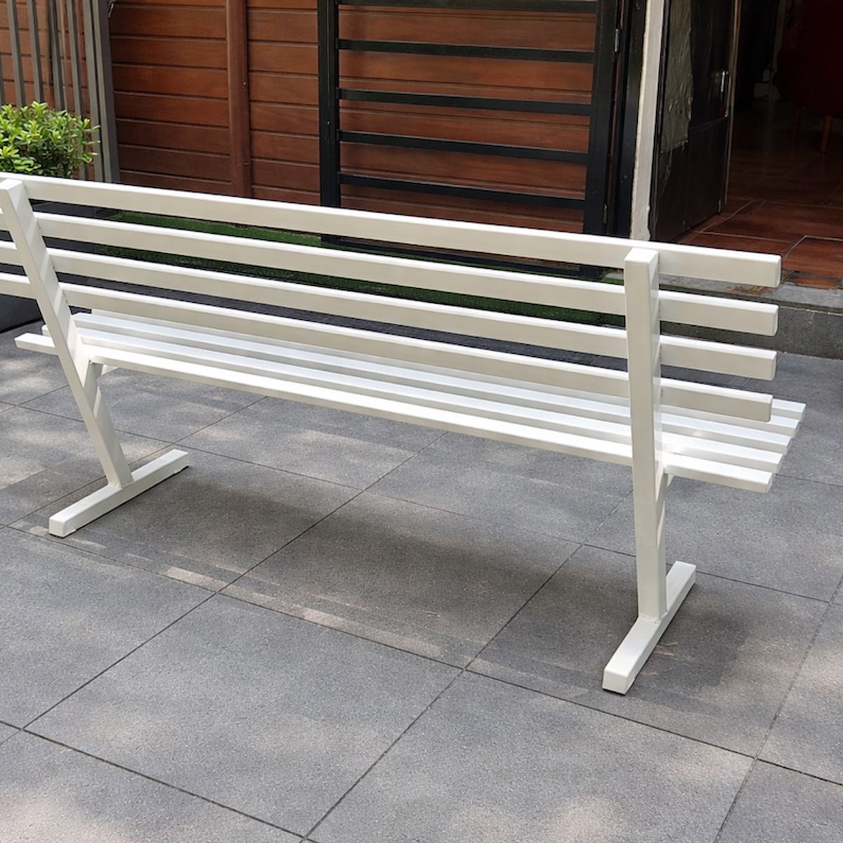 RECUTEX - BANCA DE METAL MARBELLA BLANCA