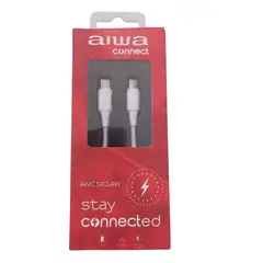 AIWA - Cable USB Tipo C a Lightning 1.2 m Blanco