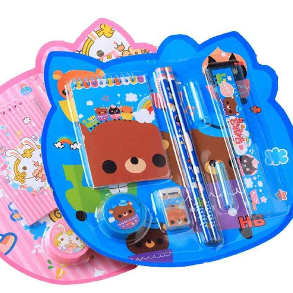 GENERICO - Set escolares para niños  solo azul