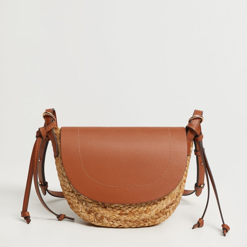 MANGO - Cartera Yute Uriel Mujer