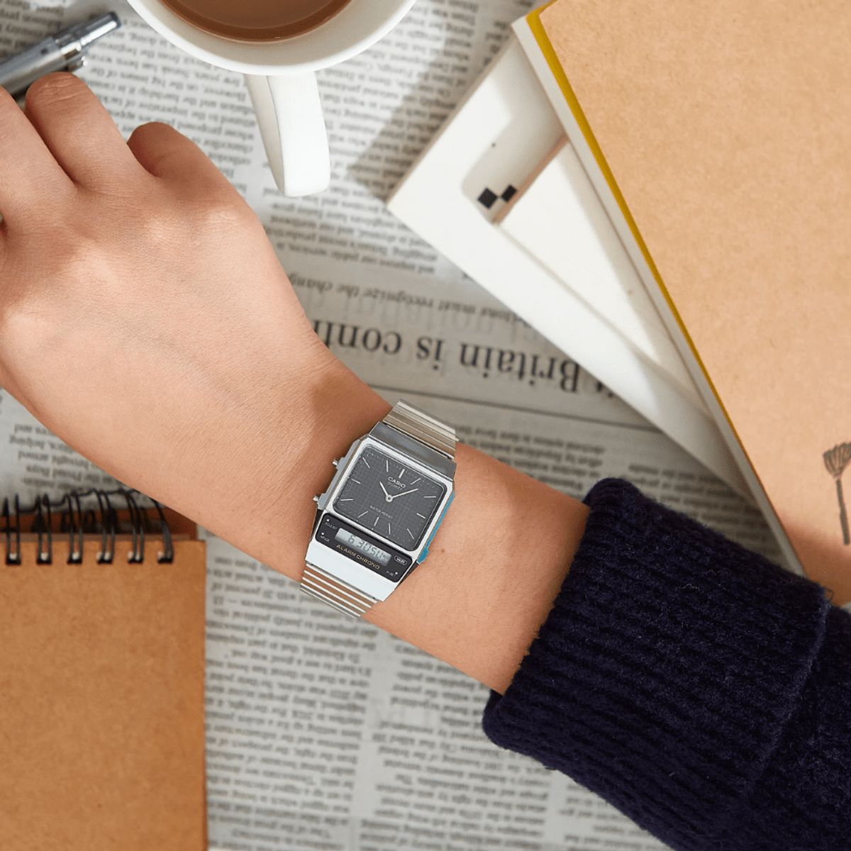 CASIO - RELOJ CASIO AQ-800E-1ADF PLATEADO UNISEX