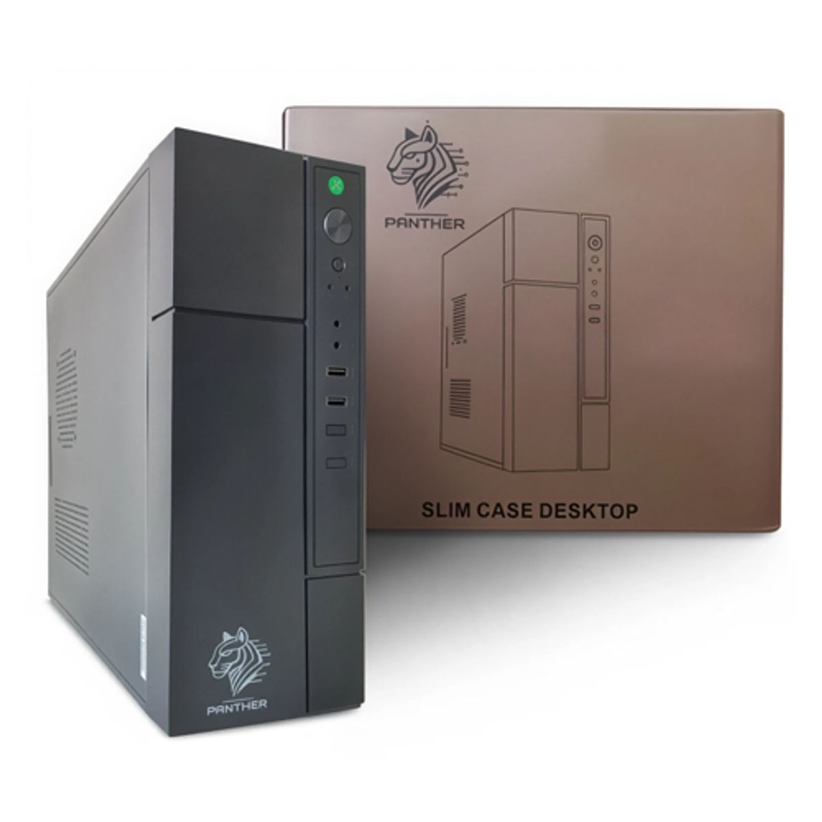 PANTHER - PC Slim Intel® Pentium® G4400, 8GB DDR4, 512GB SSD, Windows 11 Pro + Teclado y Mouse