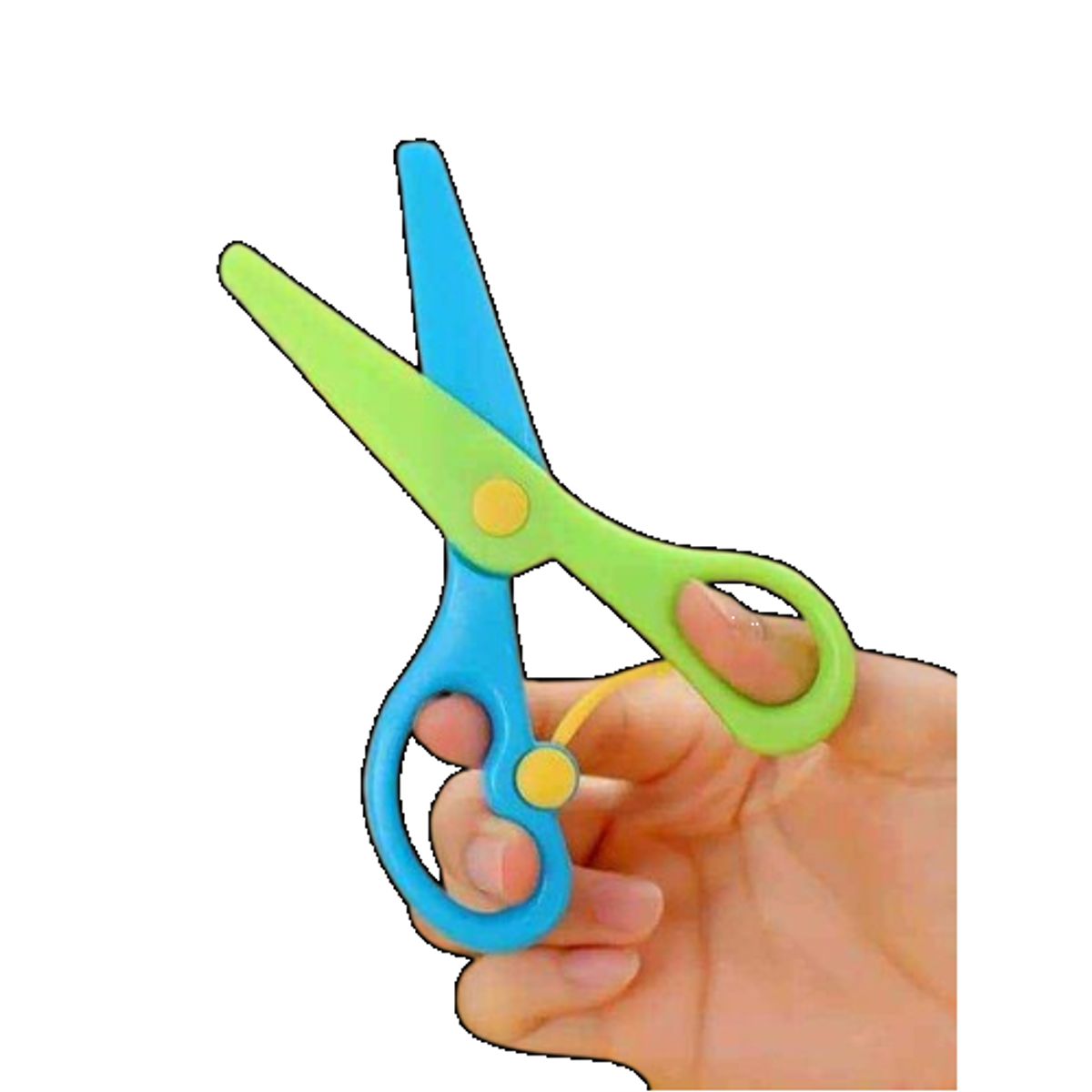 GENERICO - Mini tijera de plastico de seguridad para niños suministros de corte de papel