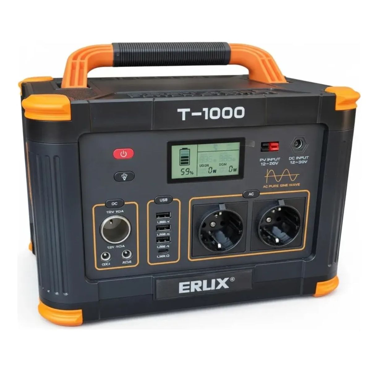 ALTERNA - Estación De Energia Portatil Generador 1000w T-1000 Camping