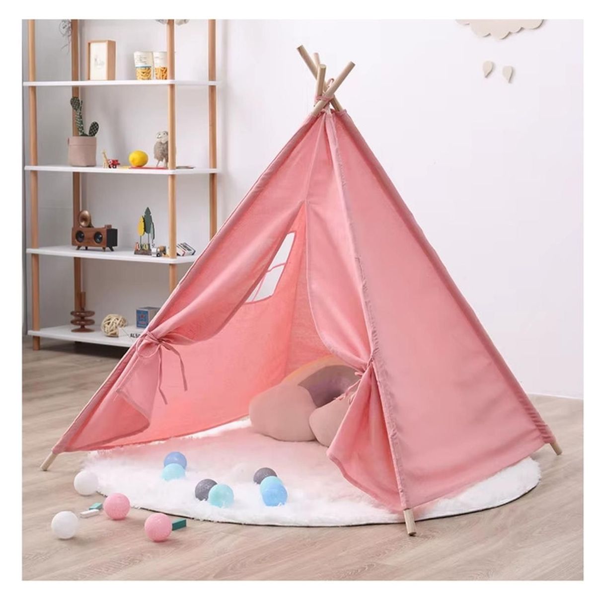 FIGLIO - Carpa Tipi Niños Infantil 160 Cm Rosada Juguete Decoración
