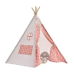 FIGLIO - Carpa Tipi Niños Infantil 160 Cm Oso Rosados Decoración