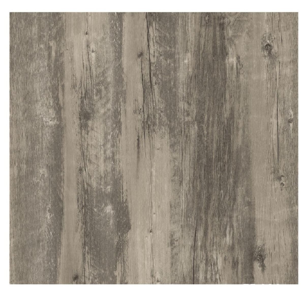 MOBII - Piso Vinílico Adhesivo Símil Madera 91,4x15,2 Gris Humo