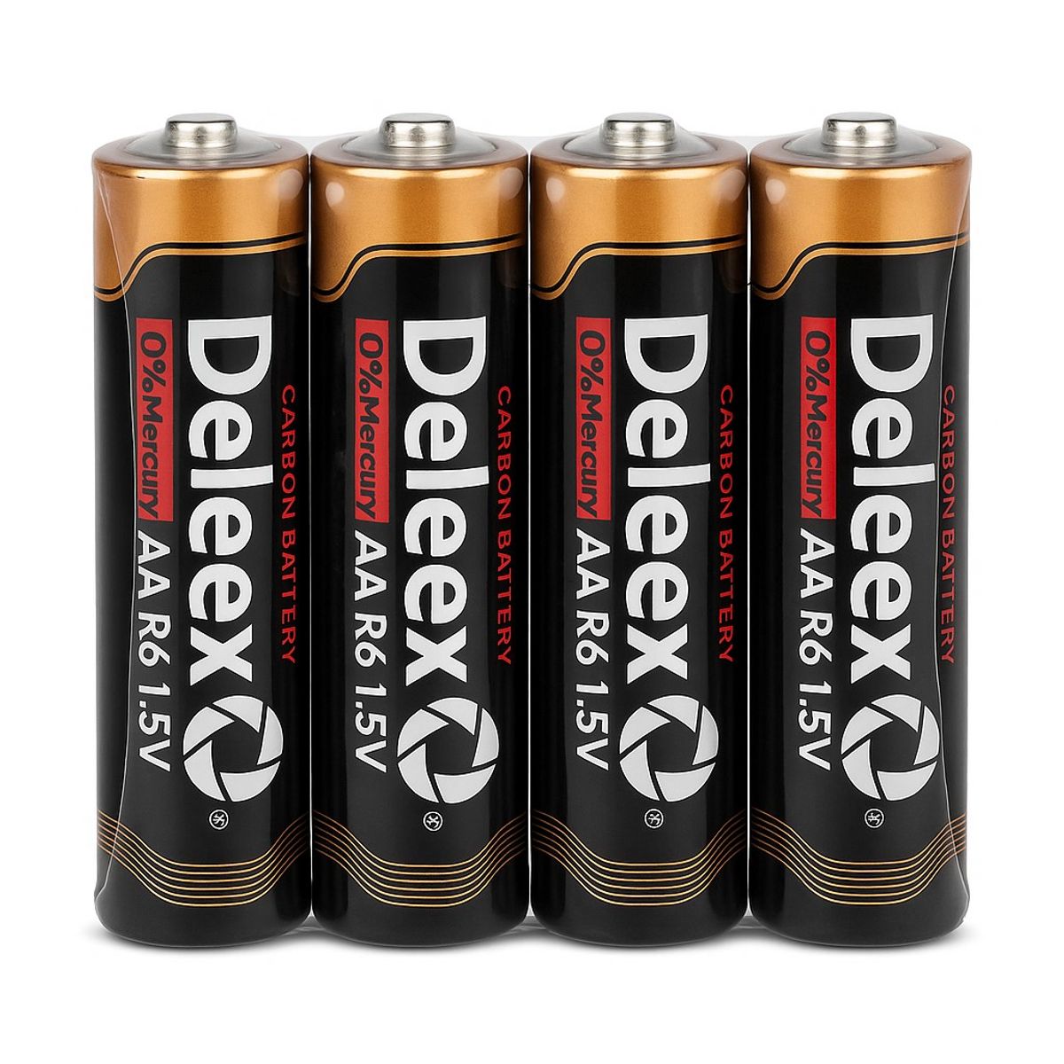 GENERICO - Pack 60 Pilas Deleex Gold AA Carbon Battery R6