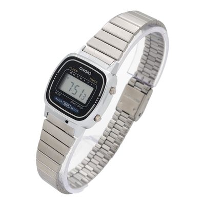 Imagen 2 del producto Reloj dama LA-670WA-1D acero plateado marcos negro