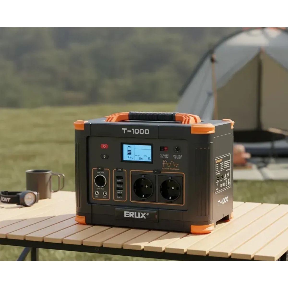 ALTERNA - Estación De Energia Portatil Generador 1000w T-1000 Camping