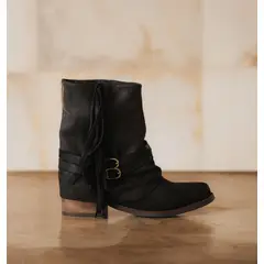 GIANI DAFIRENZE - Bota Cuero Mujer Peonia Negro