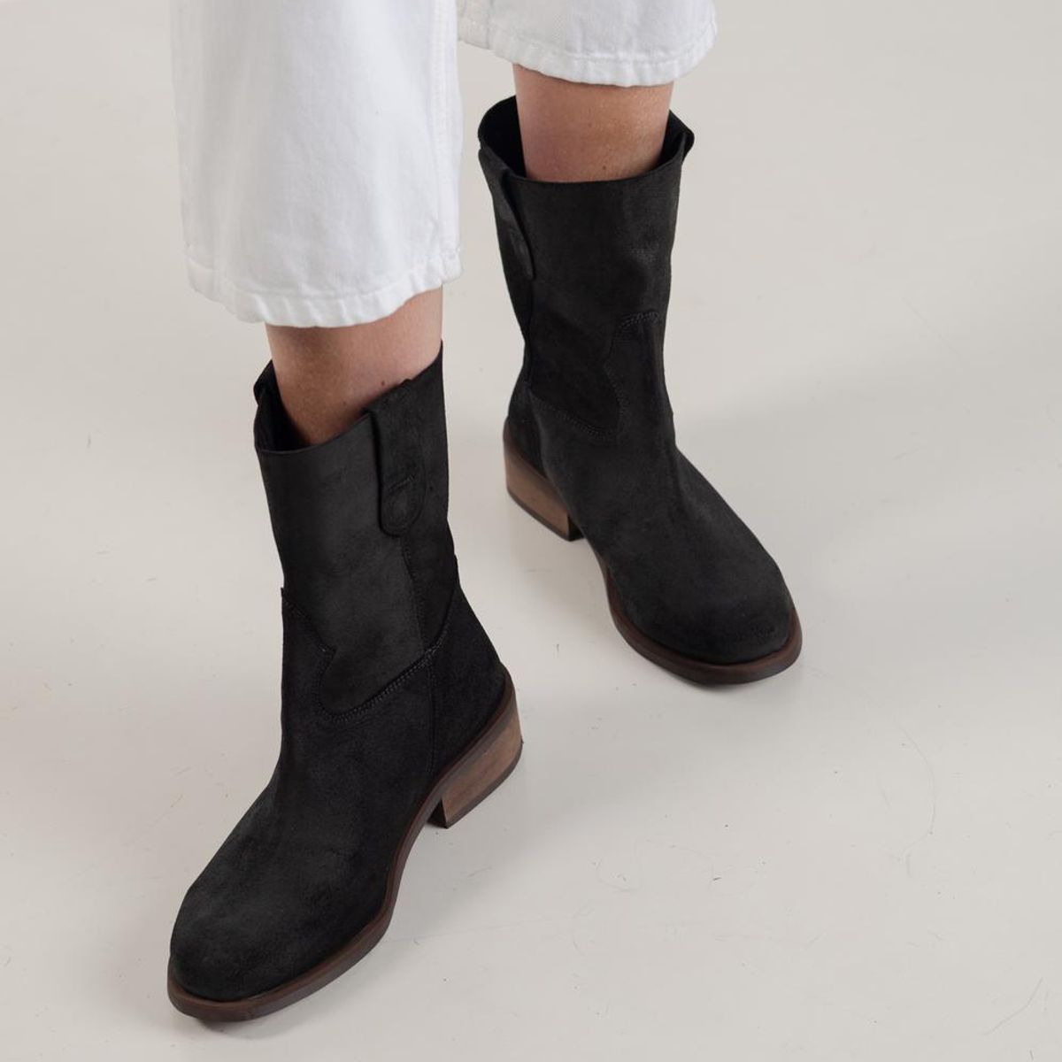 GIANI DAFIRENZE - Bota Cuero Mujer Tara Negro