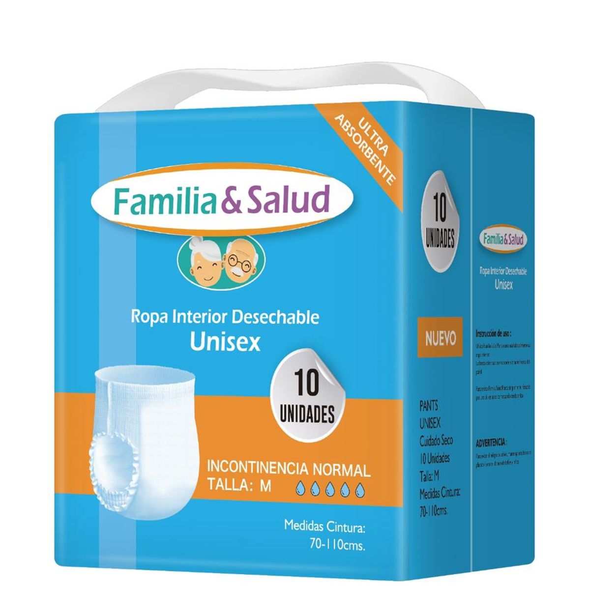 GENERICO - Ropa Interior Desechable Adulto Talla M – Pack 100 Unidades